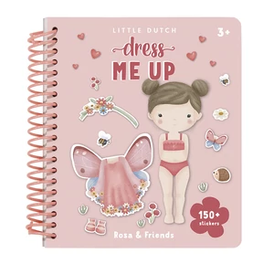 Little Dutch Öltöztess fel Matricás füzet- Rosa