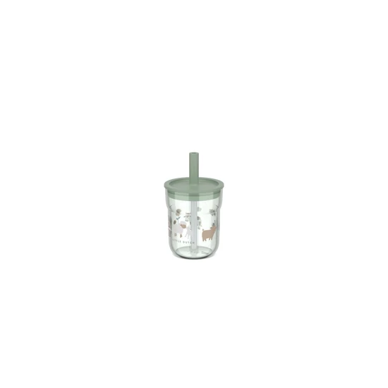 Little Dutch gyerek pohár szívószállal 250 ml - little farm