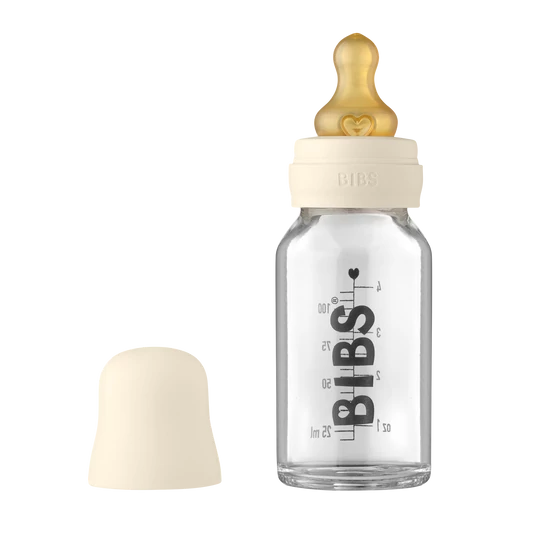 Bibs Cumisüveg Szett - krémfehér - 110ml