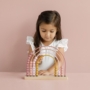 Kép 3/3 - Little Dutch abacus szivárvány - pink