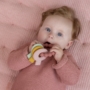 Kép 3/4 - Little Dutch szilikon rágóka - kulcsok pink
